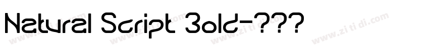 Natural Script Bold字体转换